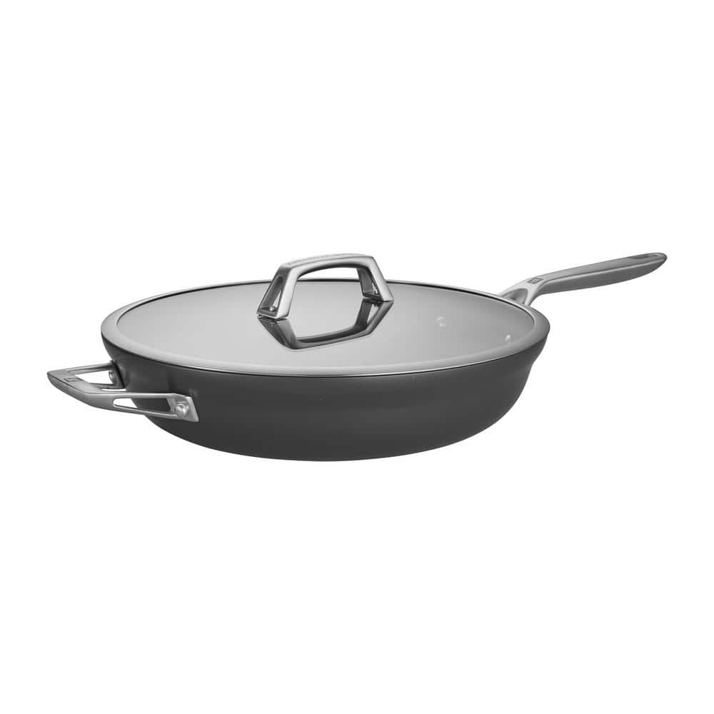 Motion Hard Anodized 13 in. Aluminum Nonstick Deep Frying Pan - Hercitys