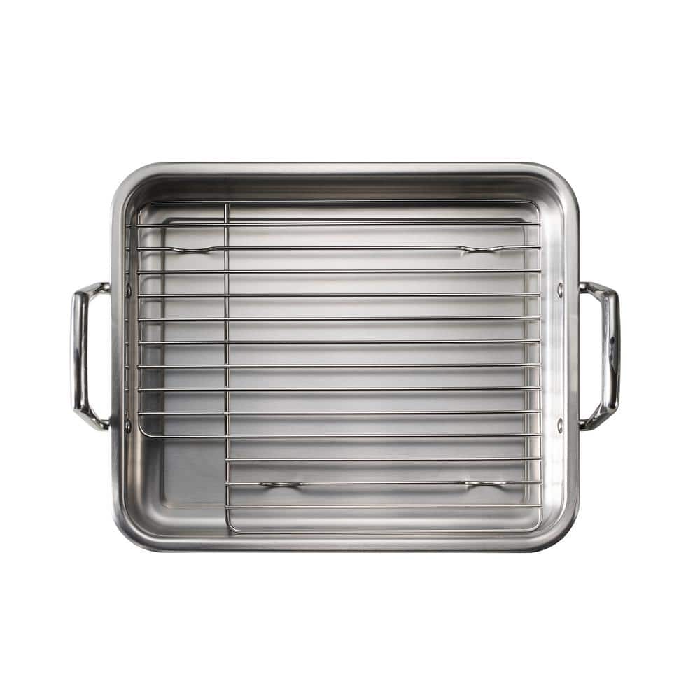 Gourmet Prima 5 Qt. Stainless Steel Roasting Pan - Hercitys