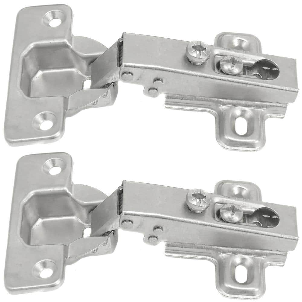 Full Overlay European Frameless 110-Degree Hinge (10-Pack) - Hercitys