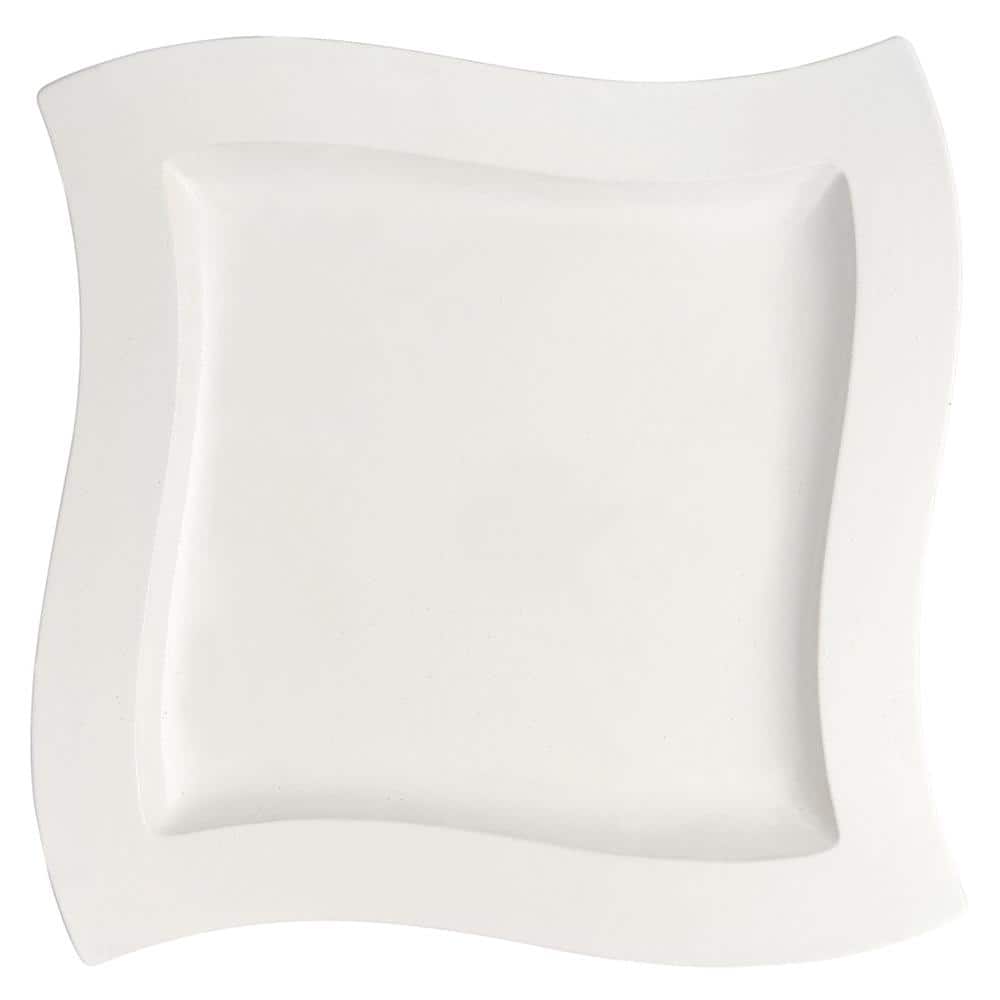 New Wave White Porcelain Dinner Plate - Hercitys