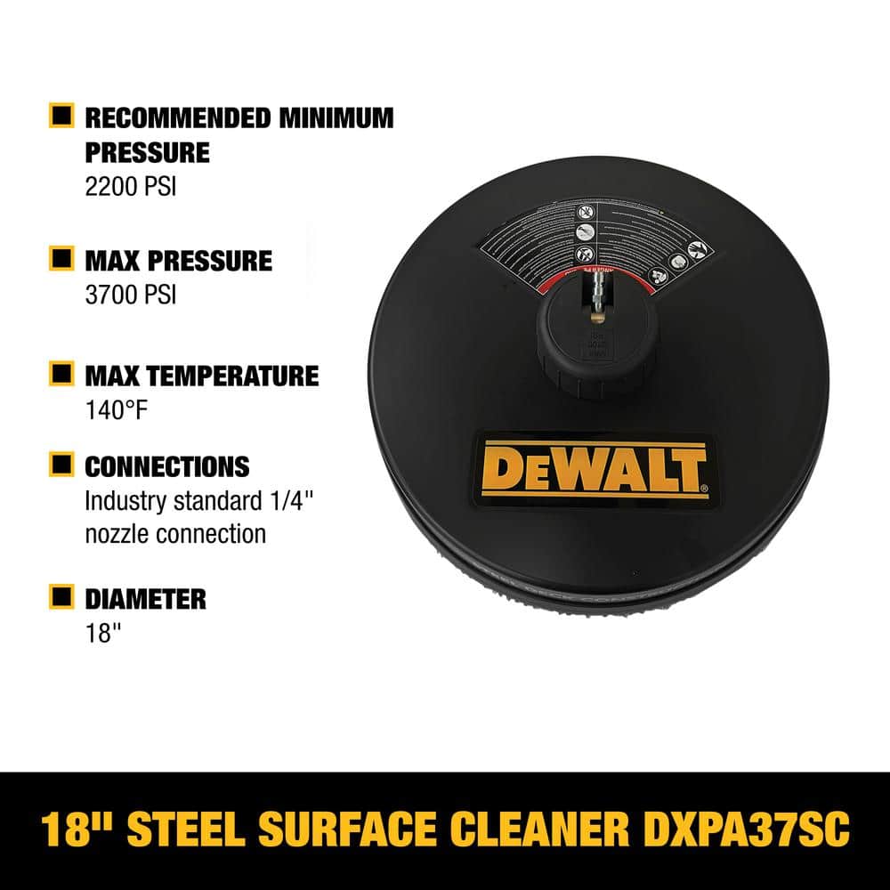 Universal 18 in. Surface Cleaner for Cold Water Pressure Washers Rated up to 3700 PSI - Hercitys