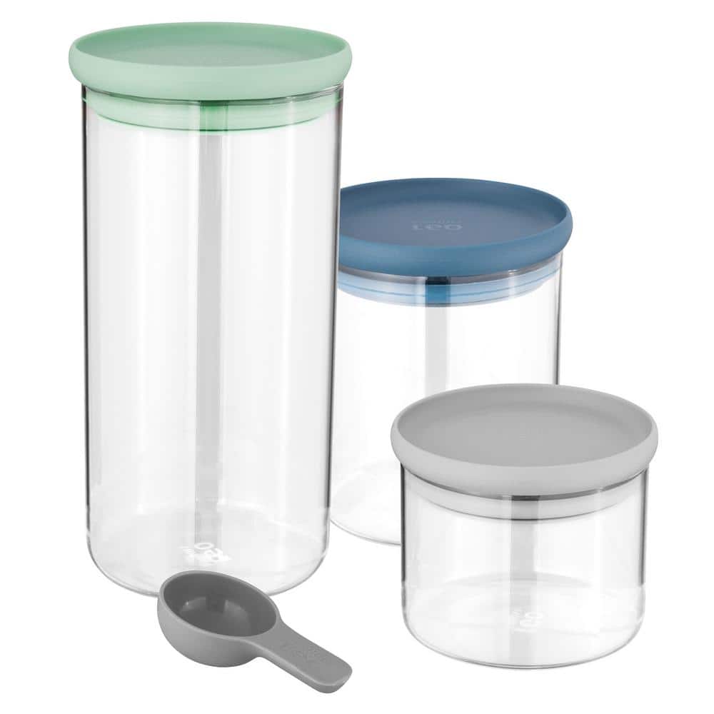 Leo 3-Piece Glass Food Container Set - Hercitys