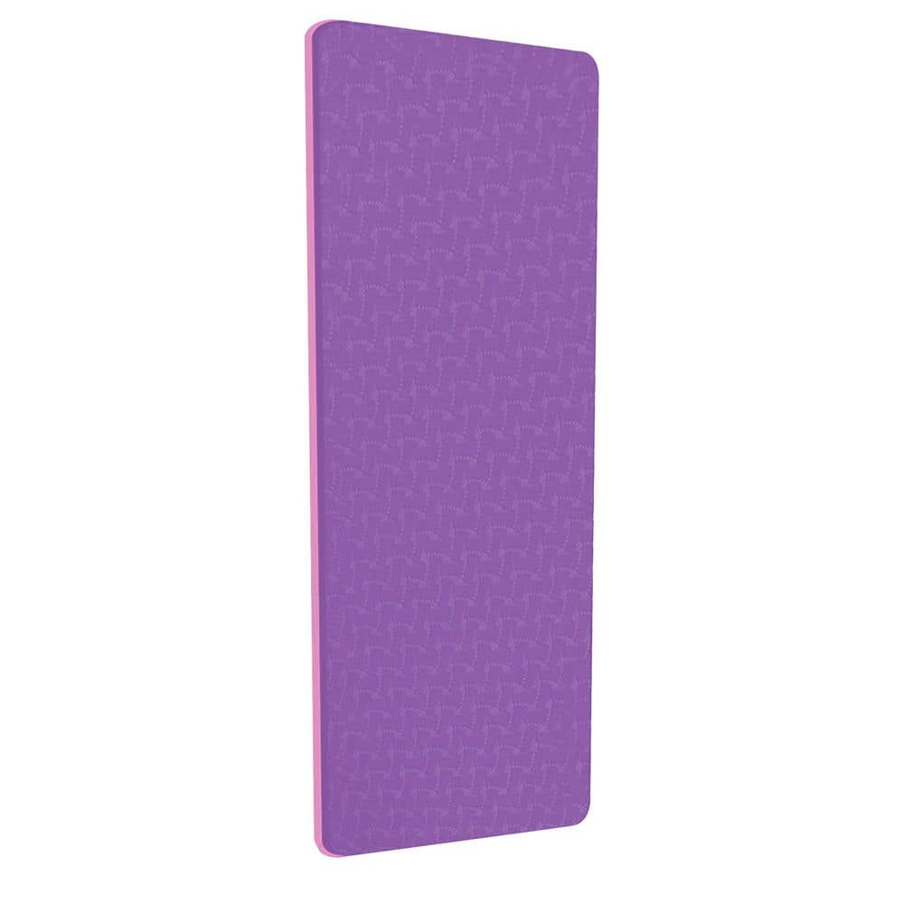 Purple 24 in. W x 72 in. L x 0.3 in. T Thermoplastic Elastomers Gym Flooring Mat (12 sq. ft.) - Hercitys