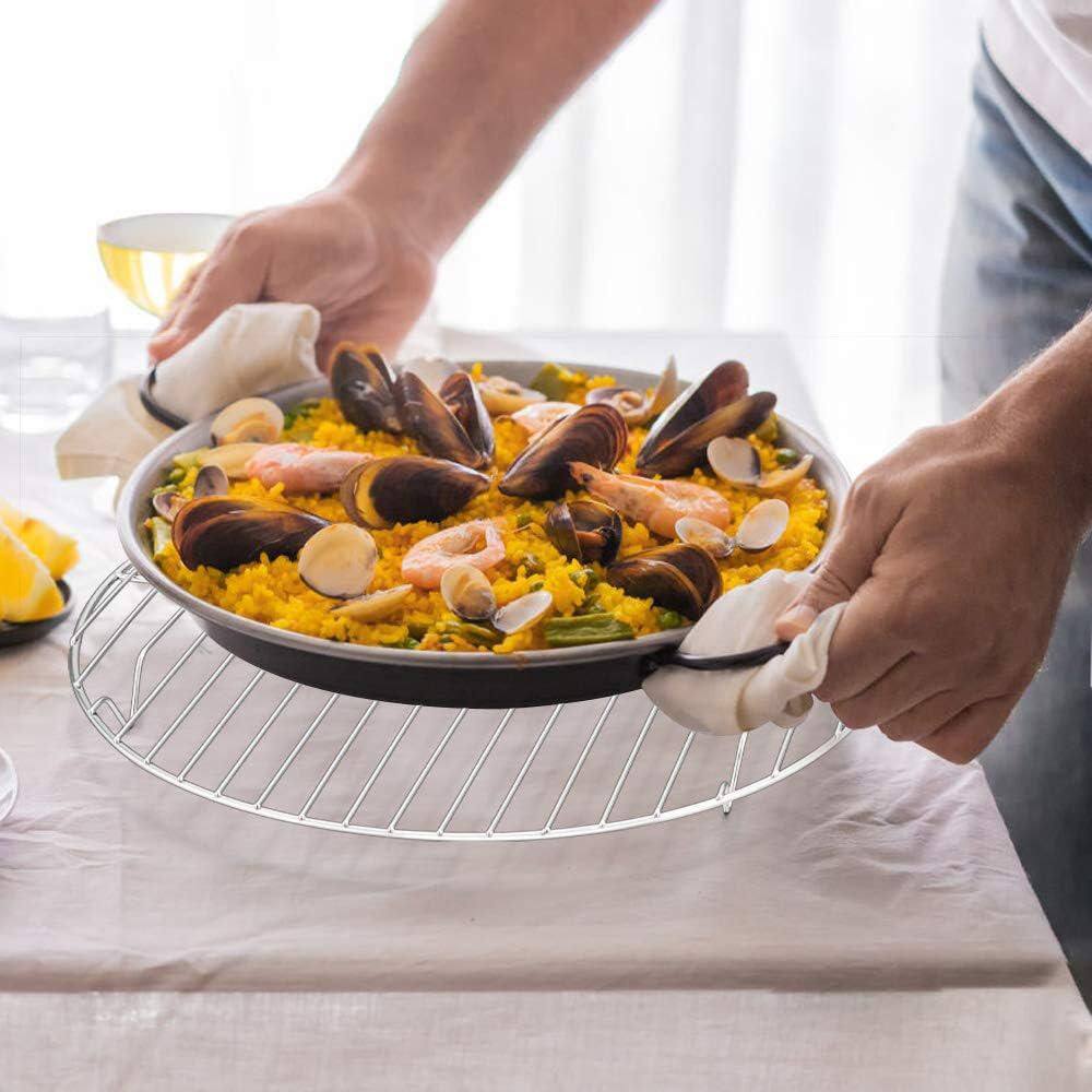 Round Steaming Cooling Racks 2-Piece Stainless Steel for Air Fryer Pressure Cooker Dishwasher Safe Plastic Tool - Hercitys