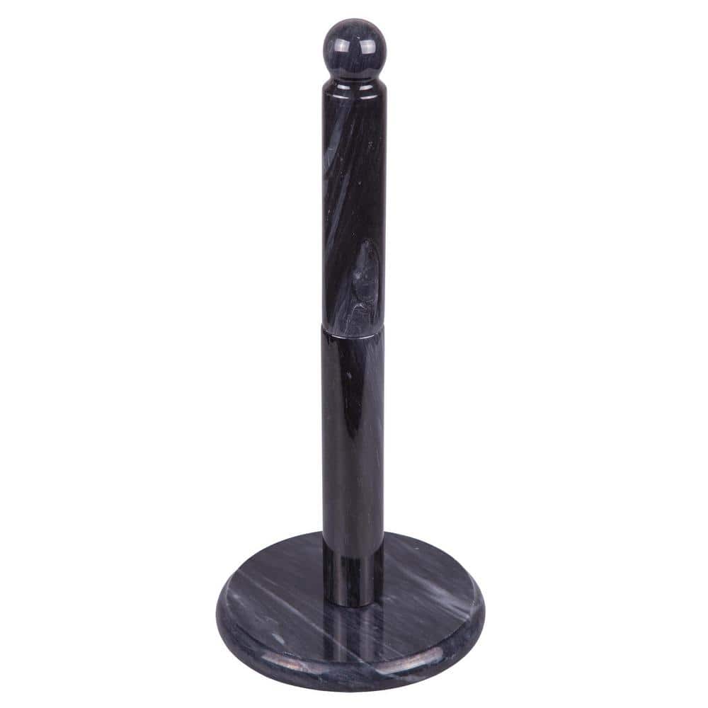 Natural Black Marble Upright Paper Towel Holder - Hercitys