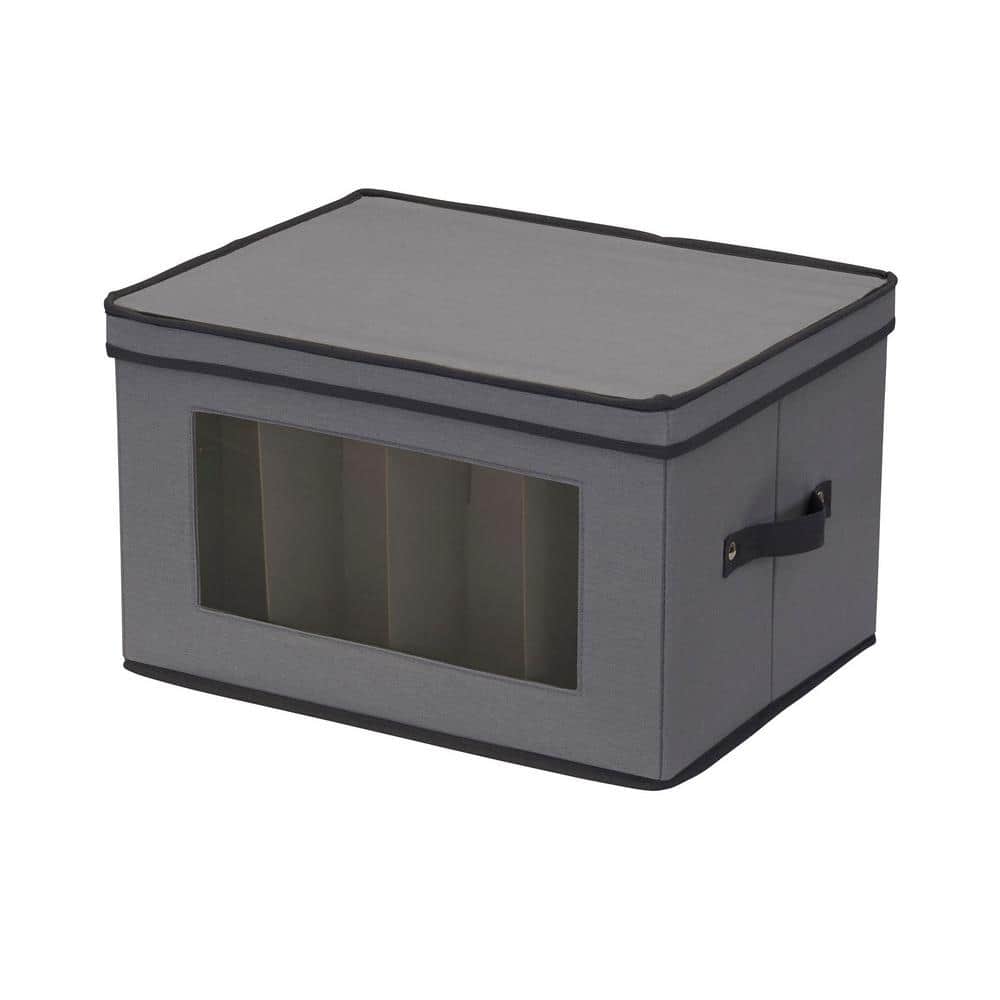 Stemware Storage Box in Gray - Hercitys