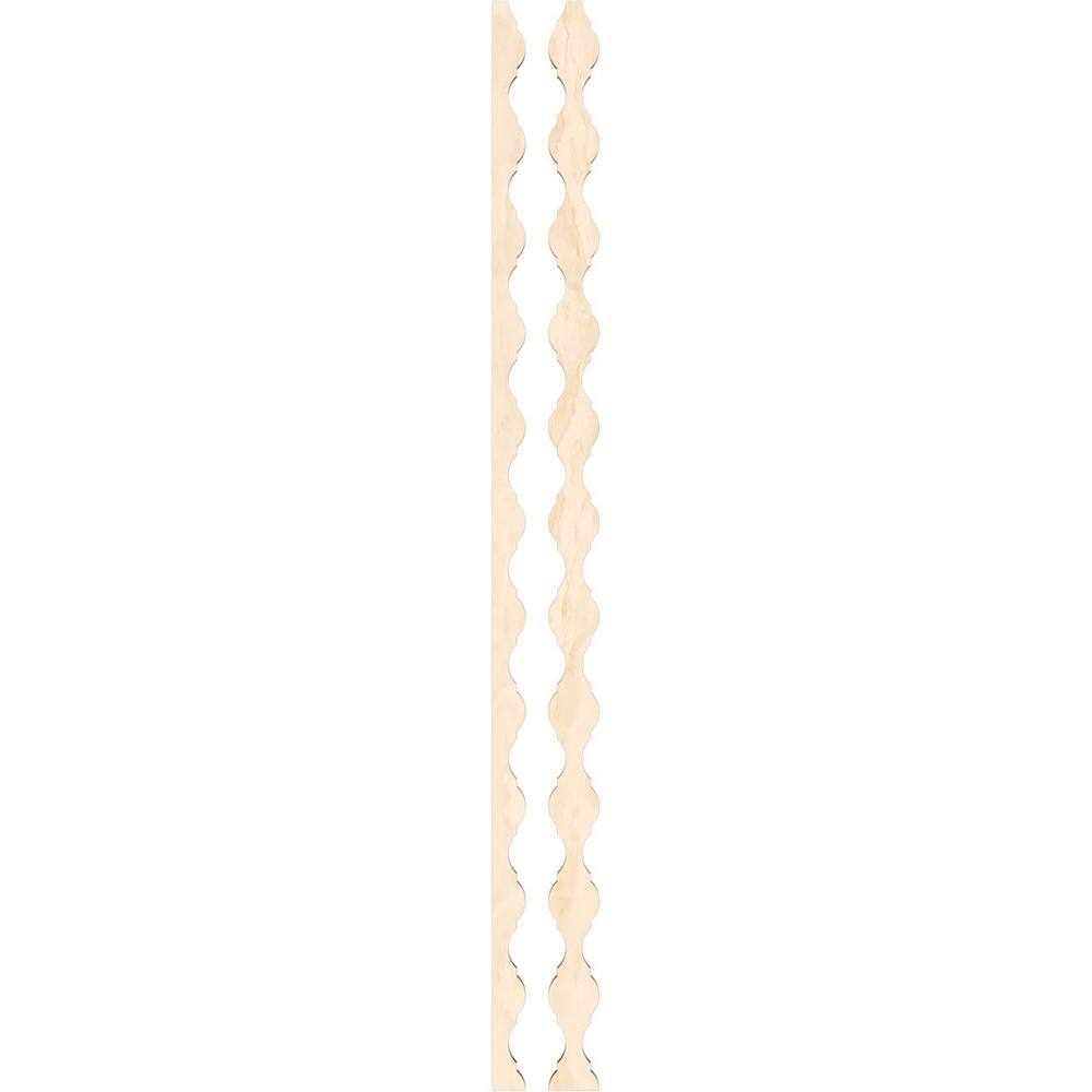 Casablanca 47 in. H x 0.25 in. W Slatwall Panels in Birch 31-Pack - Hercitys