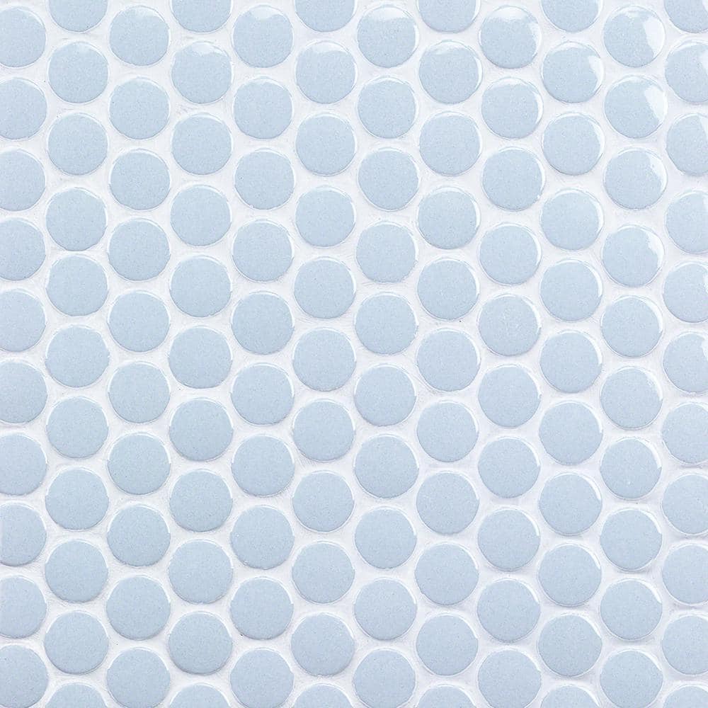 Joy Sky 12.32 in. x 12.99 in. Polished Ceramic Floor and Wall Mosaic Tile (1.11 Sq. Ft./Each) - Hercitys