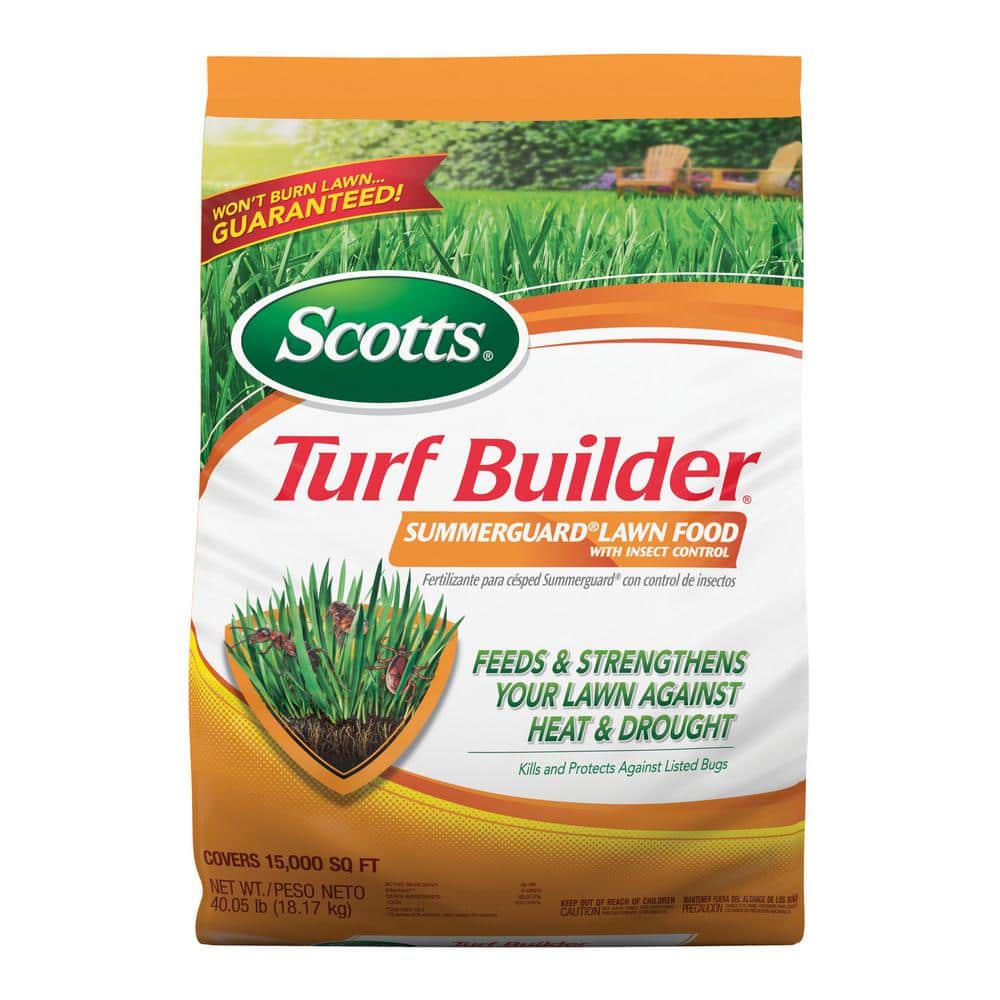 Turf Builder 40.05 lbs. 15,000 sq. ft. SummerGuard Dry Lawn Fertilizer with Insect Killer - Hercitys