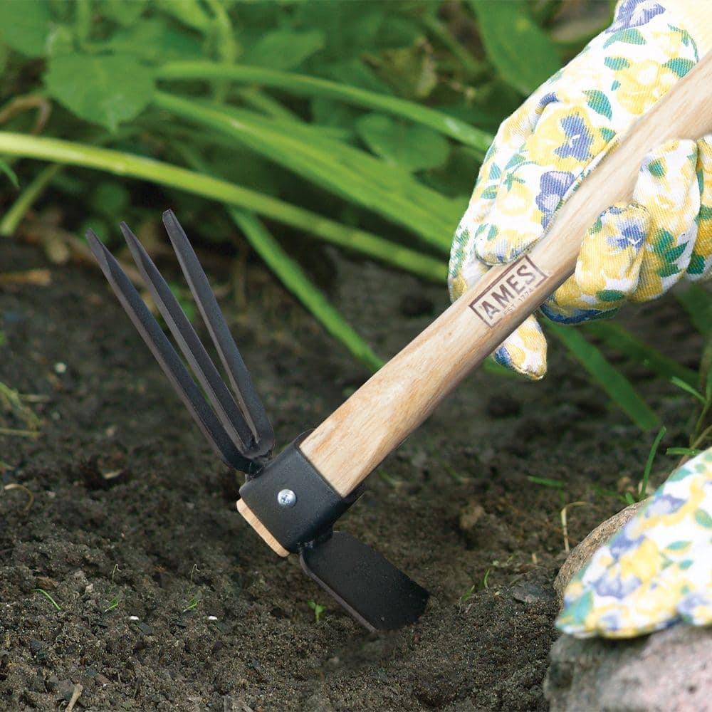 Hoe/Cultivator Combo with Wood Handle - Hercitys