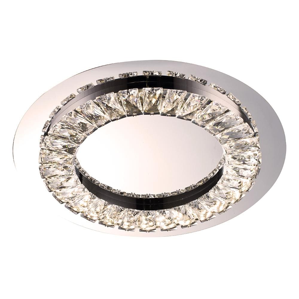 Myra II 14.9 in. Chrome LED Flush Mount - Hercitys