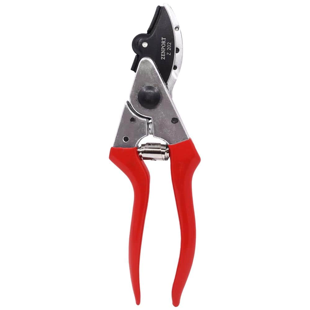 8 in. Cut-n-Hold Heavy-Duty Pruner with Red Handles - Hercitys