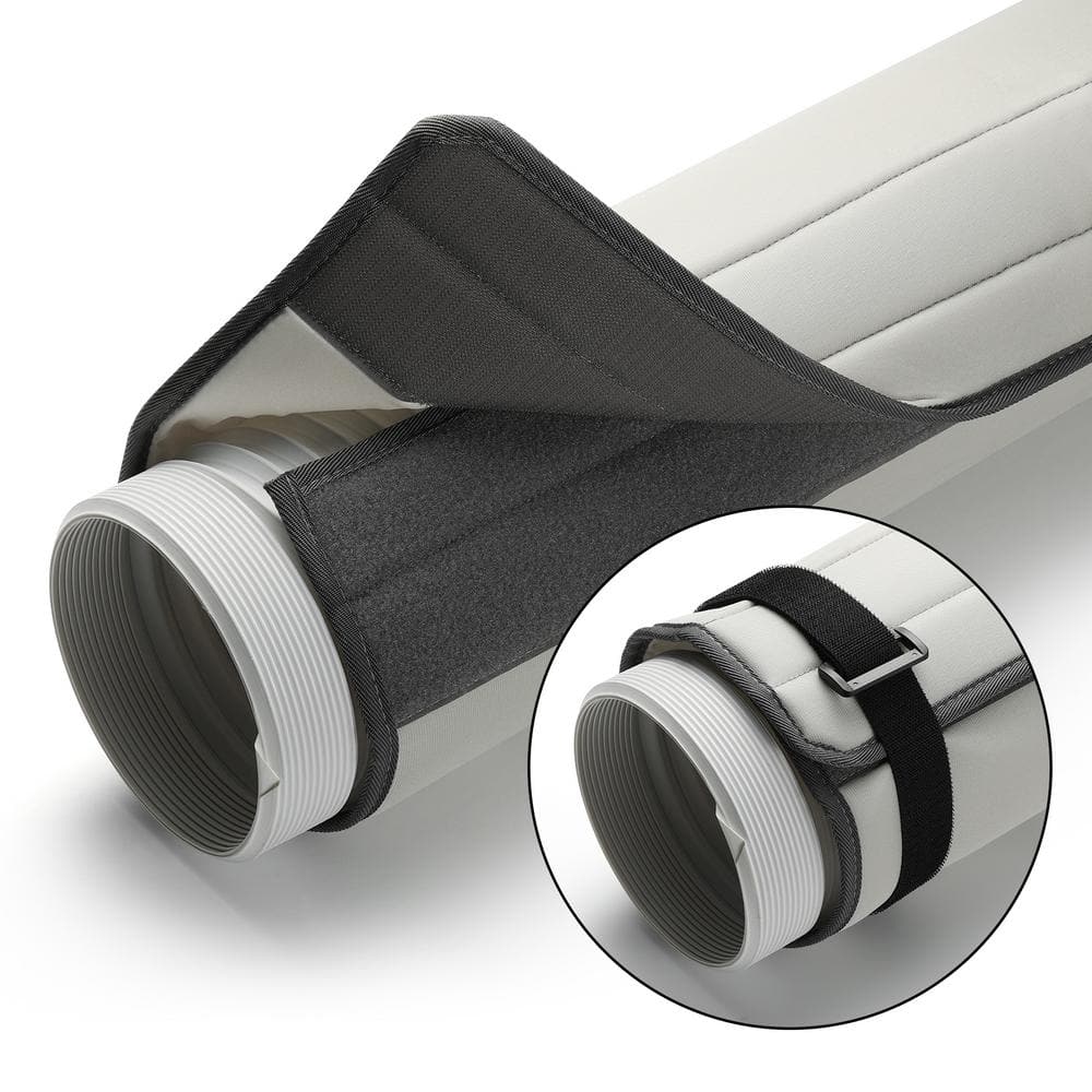 Insulated Exhaust Hose Cover for Portable Air Conditioner, Fits For 5 in. & 5.9 in. Diameter with Adjustable Strips - Hercitys