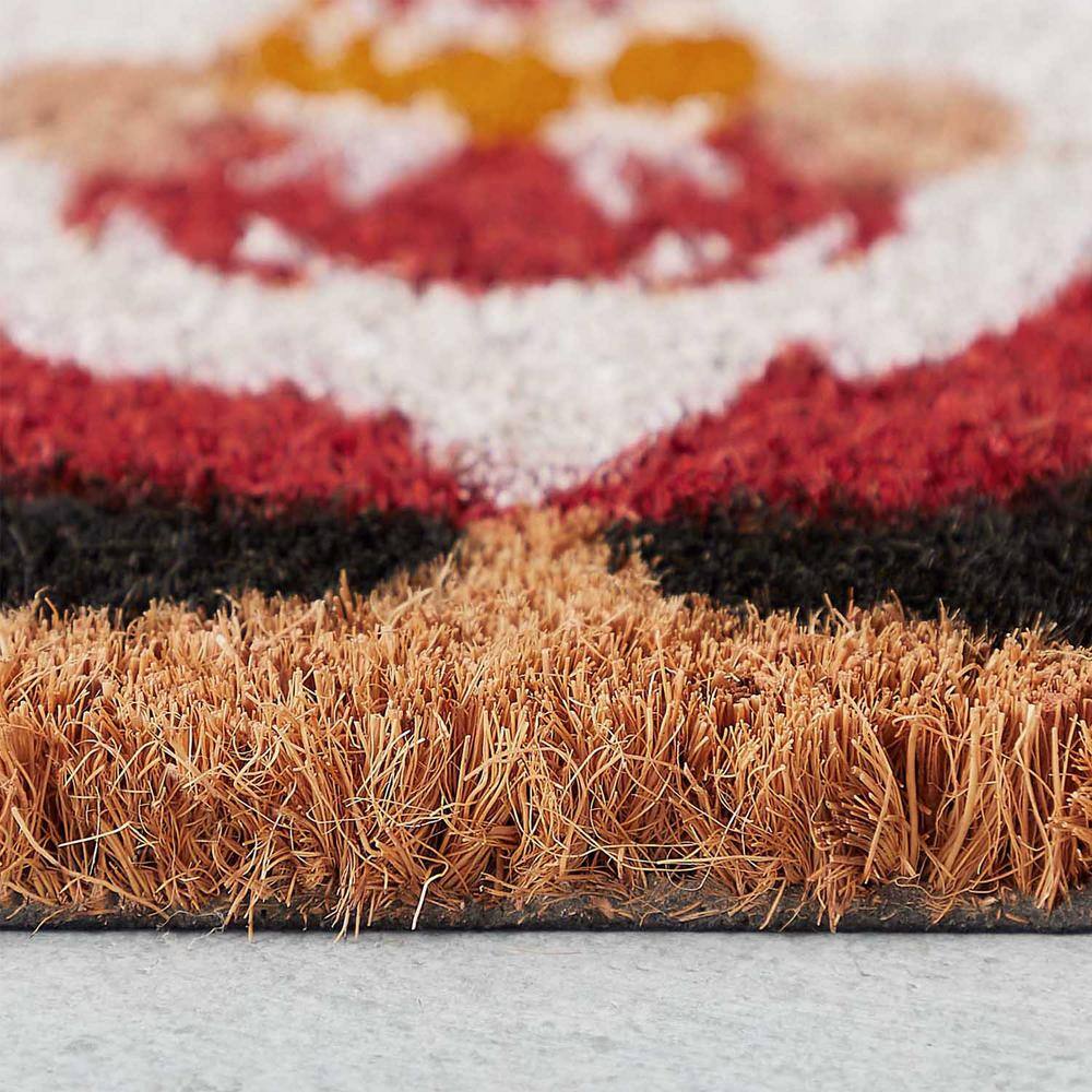 Hell Fall Multicolor 18 in. x 30 in. Coir Gnome Outdoor Doormat - Hercitys