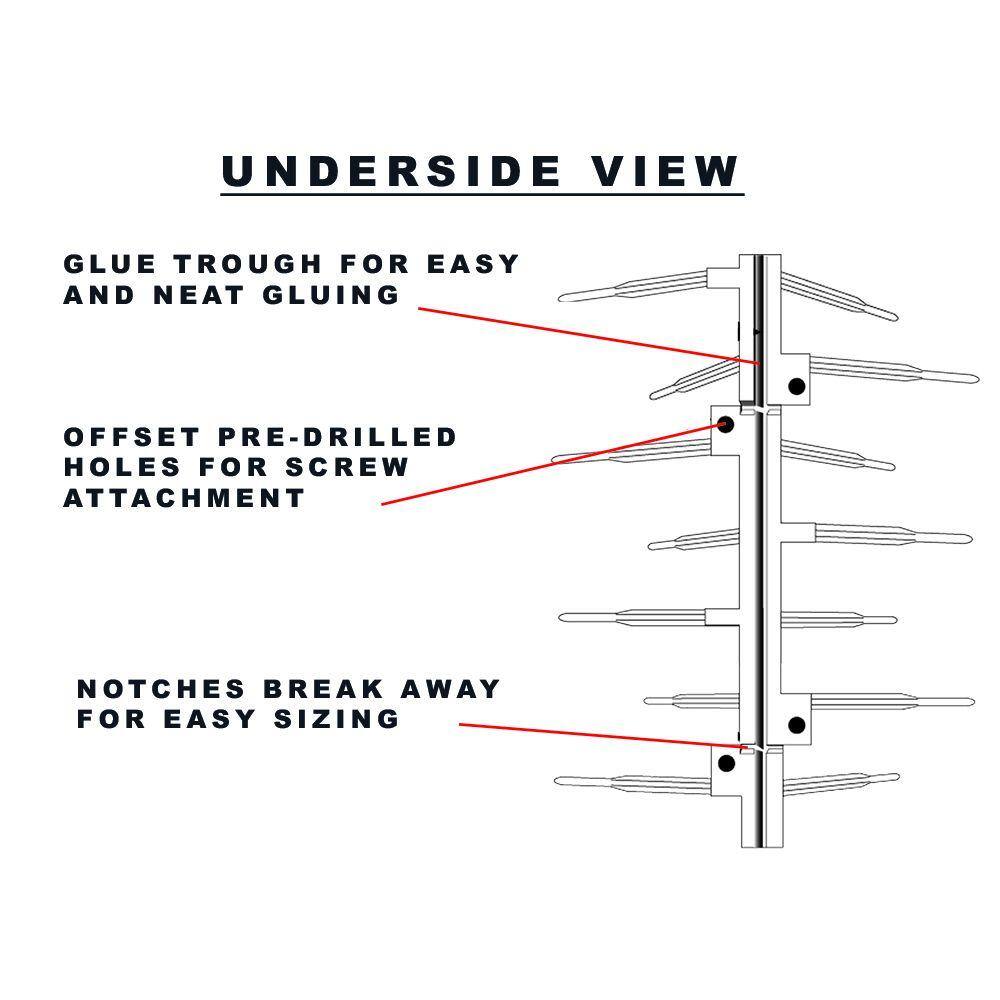 Brown Plastic Bird Spike – 24 ft. x 7 in. - Hercitys