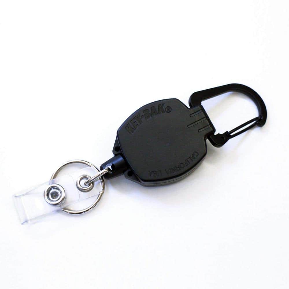 Sidekick Retractable I.D. Badge and Keychain with 24 in. Retractable Cord, Zinc Alloy Metal Carabiner - Hercitys