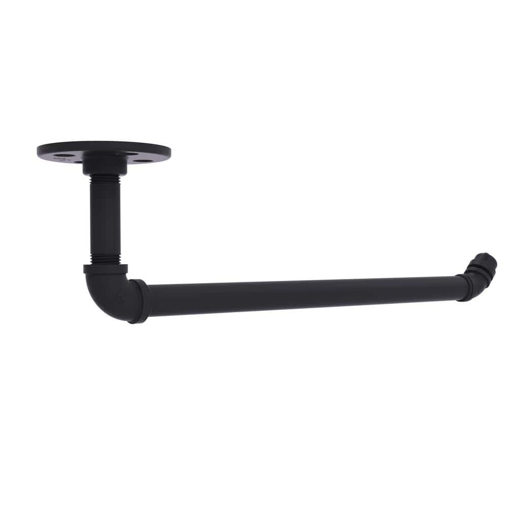 Pipeline Collection Under Cabinet Wall-Mount Paper Towel Holder in Matte Black - Hercitys