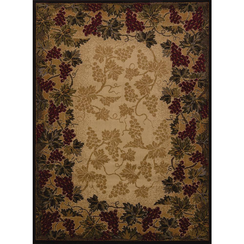 Affinity Beaujolais Multi 5 ft. 3 in. x 7 ft. 2 in. Area Rug - Hercitys