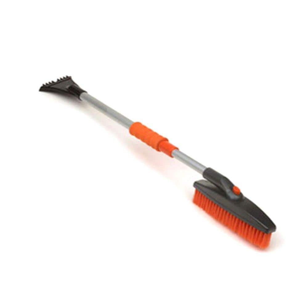 Bigfoot Series 42 in. Telescoping Swivel Head Car Snow Brush and Ice Scraper w/ Comfort Grip - Hercitys