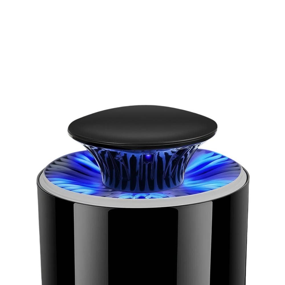 Electric Mosquito Zapper Insect Trap Repellent with Escape-Proof Design, Quiet & Safe for Indoor or Outdoor Use in Black - Hercitys