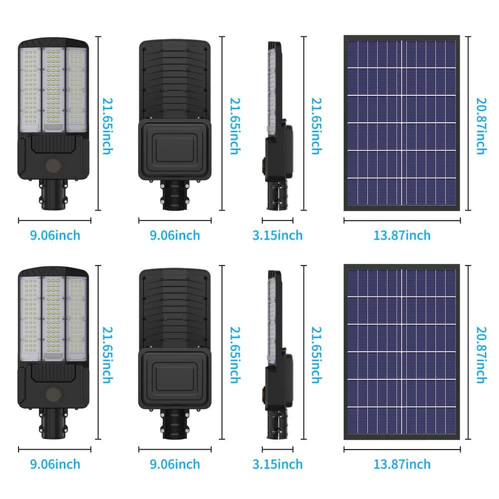 600-Watt Equivalent 600000 Lumens 240% Black Motion Sensing Dusk to Dawn Integrated LED Parking Lot Area Light - Hercitys