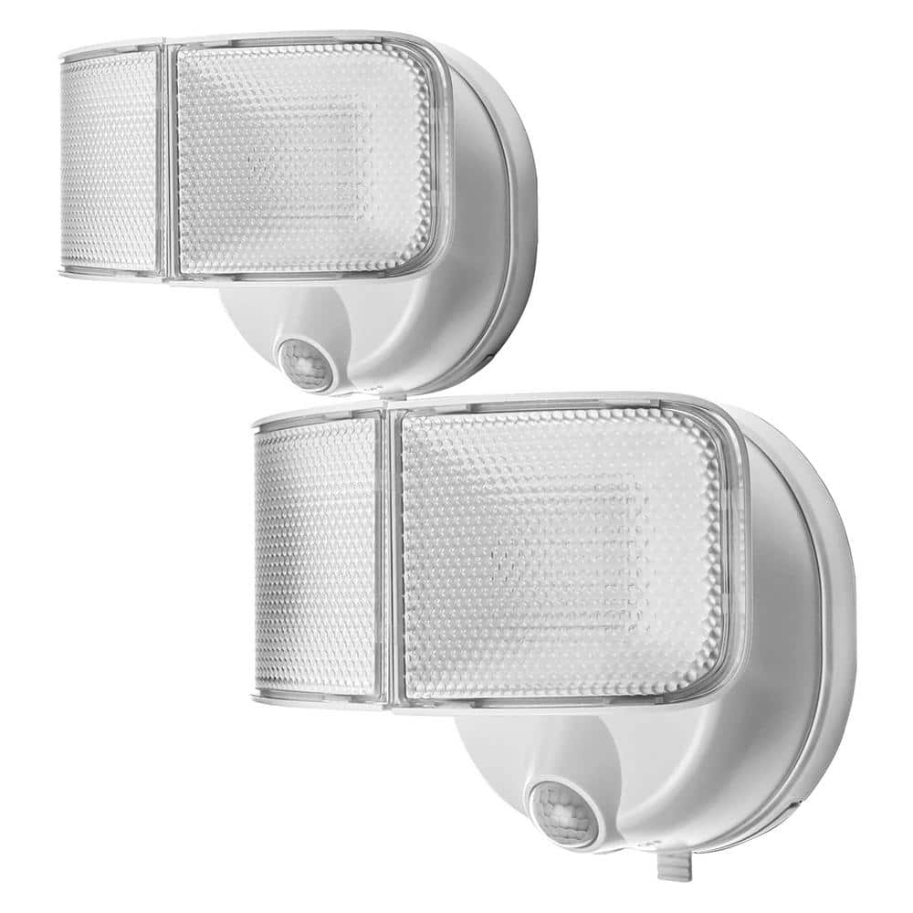 White Motion-Activated Outdoor Integrated LED Area Light (2-Pack) - Hercitys