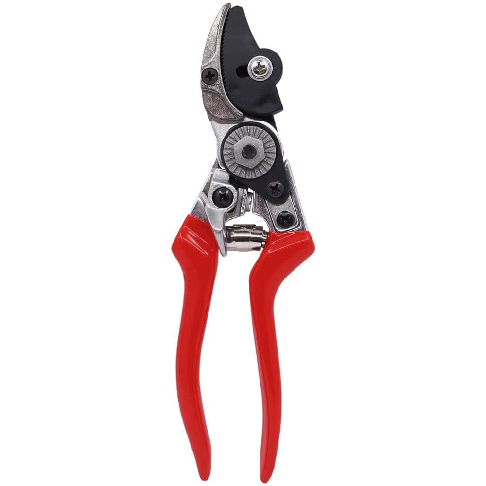 8 in. Cut-n-Hold Heavy-Duty Pruner with Red Handles - Hercitys
