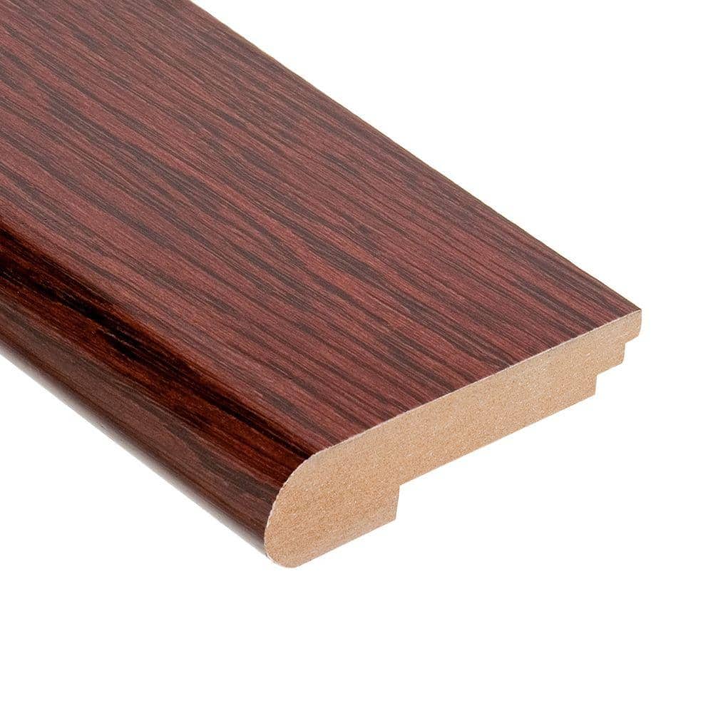 Oak Mocha 5/8 in. Thick x 3-1/2 in. Wide x 78 in. Length Stair Nose Molding - Hercitys