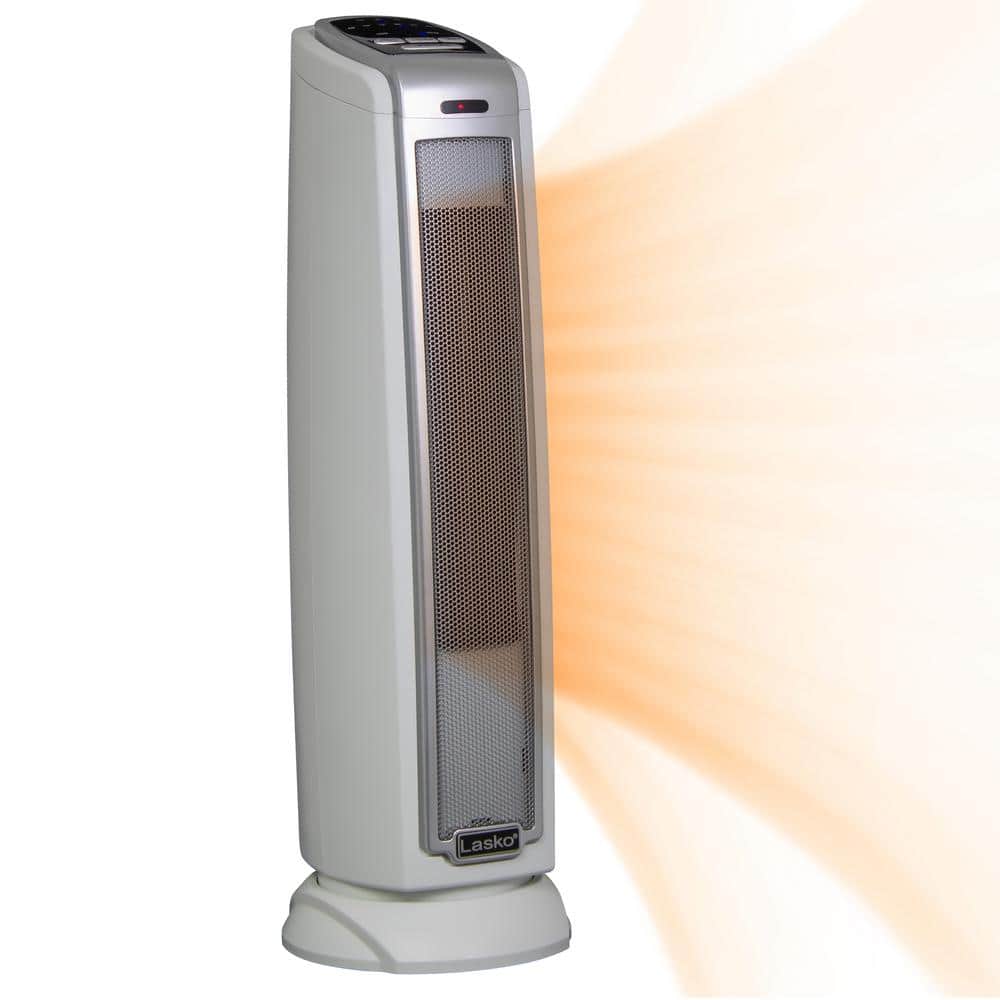 Tower 23 in. 1500-Watt Electric Ceramic Oscillating Space Heater, White - Hercitys