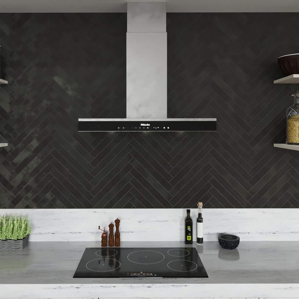 Sedona Charcoal 1-7/8 in. x 17-3/4 in. Porcelain Floor and Wall Tile (8.29 sq. ft./Case) - Hercitys