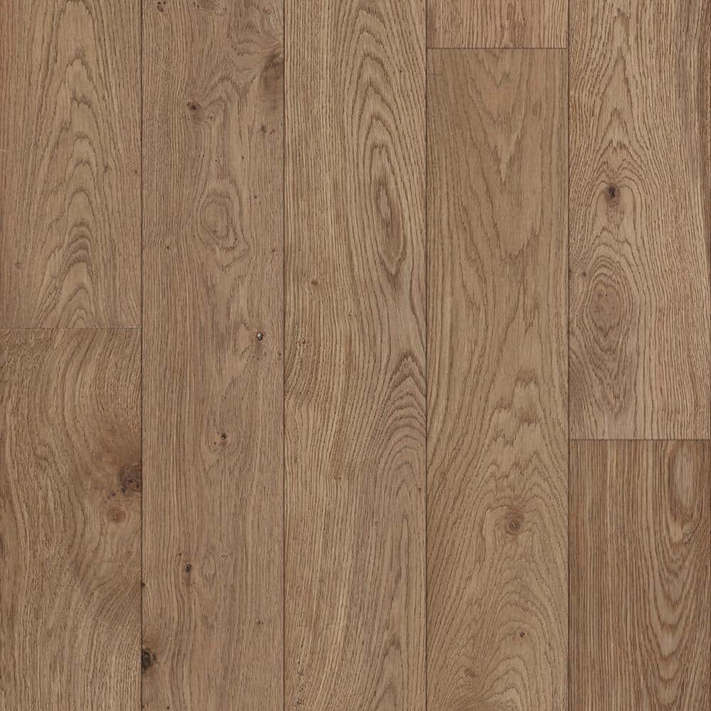 Brewster Oak 1/4 in. T x 5 in. W Click Lock Wire Brushed Engineered Hardwood Flooring (16.7 sq.ft./case) - Hercitys