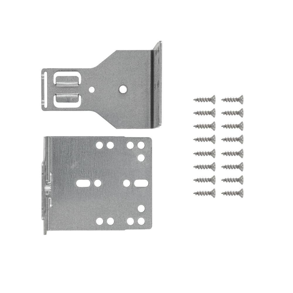 Socket Rear Mount for Undermount Drawer Slide HH075213/HH075214 Cadmium Finish (10-Set of Pair) - Hercitys