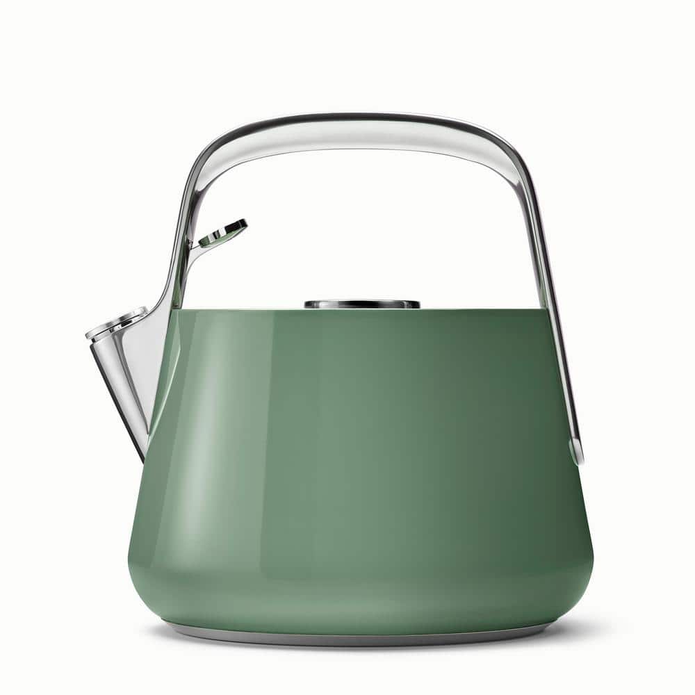 Stovetop Whistling Tea Kettle in Sage - Hercitys