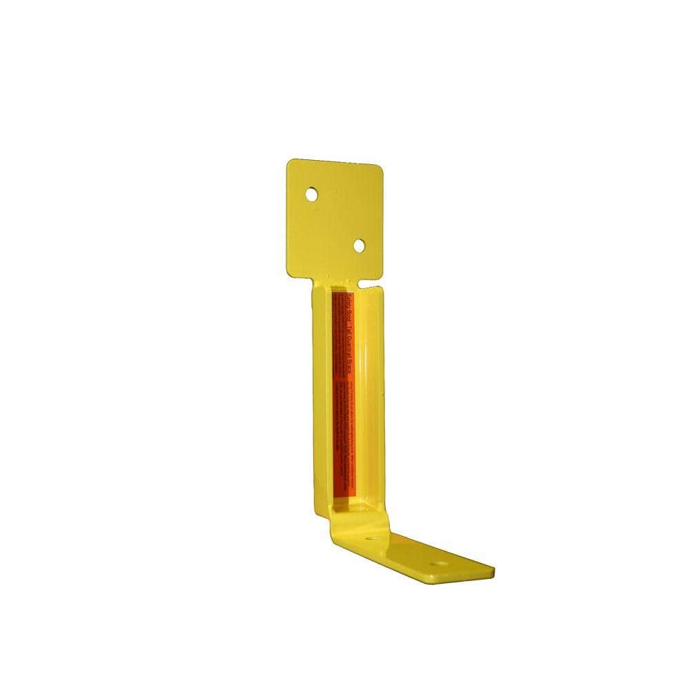 Up to 65 in. in Height 1 Unit Yellow OSHA Compliant Bracket for Use Exclusively with The Safety Boot Guardrail System - Hercitys
