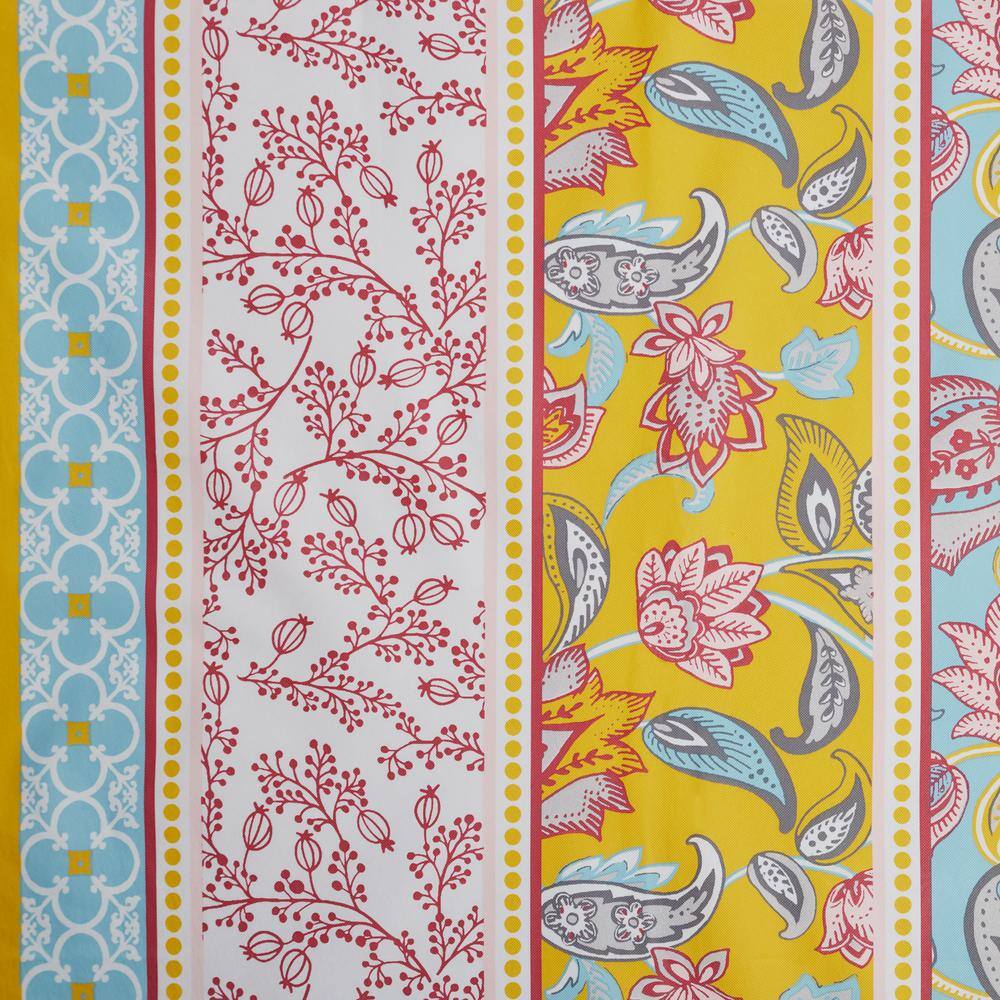 Maison de Fleures Multi Print 100% Vinyl Tablecloth 70″ Round - Hercitys