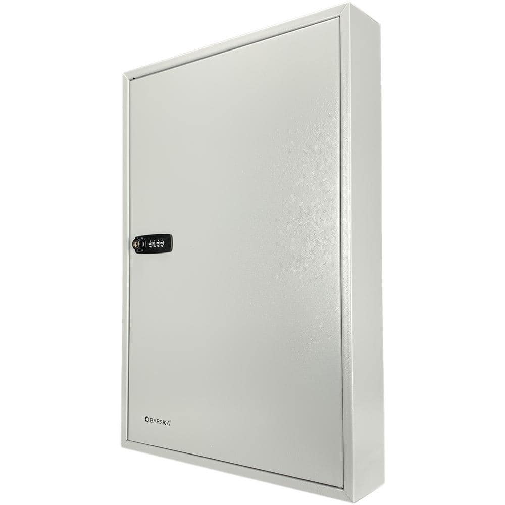 Lock Box with Combination Lock White Tag, Grey 160 Keys - Hercitys