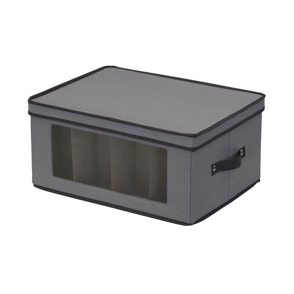 Balloon Wine Glass Storage Box in Gray - Hercitys