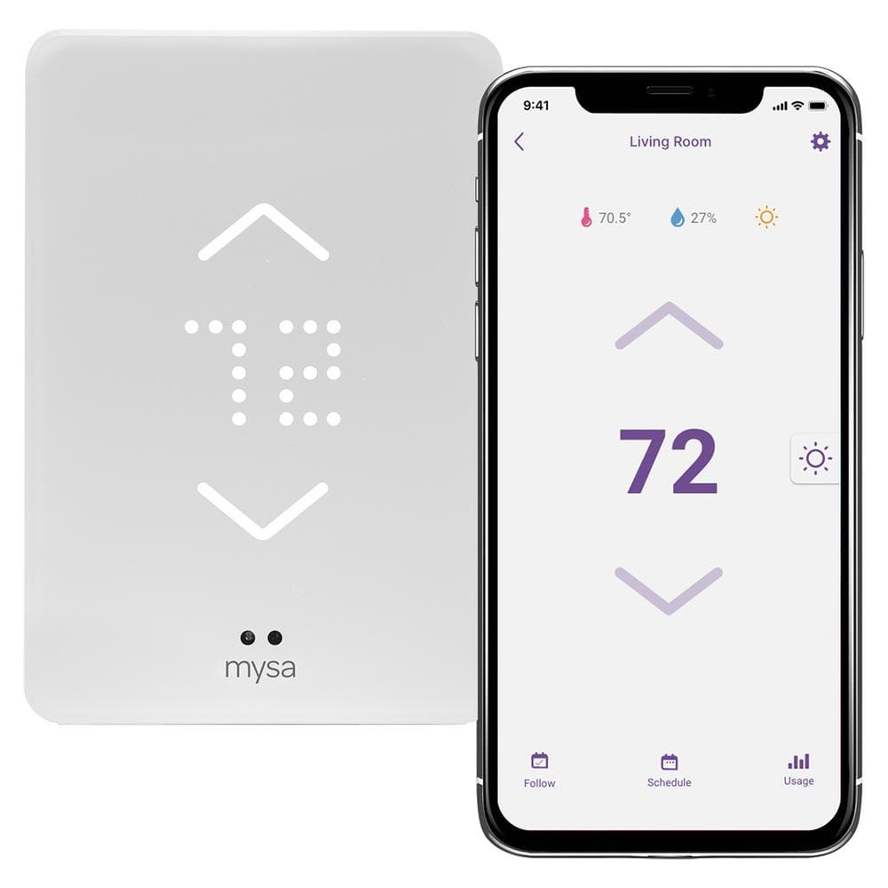 7-Day Smart Wi-Fi Programmable Thermostat for Electric Baseboard and In-Wall Heaters - Hercitys