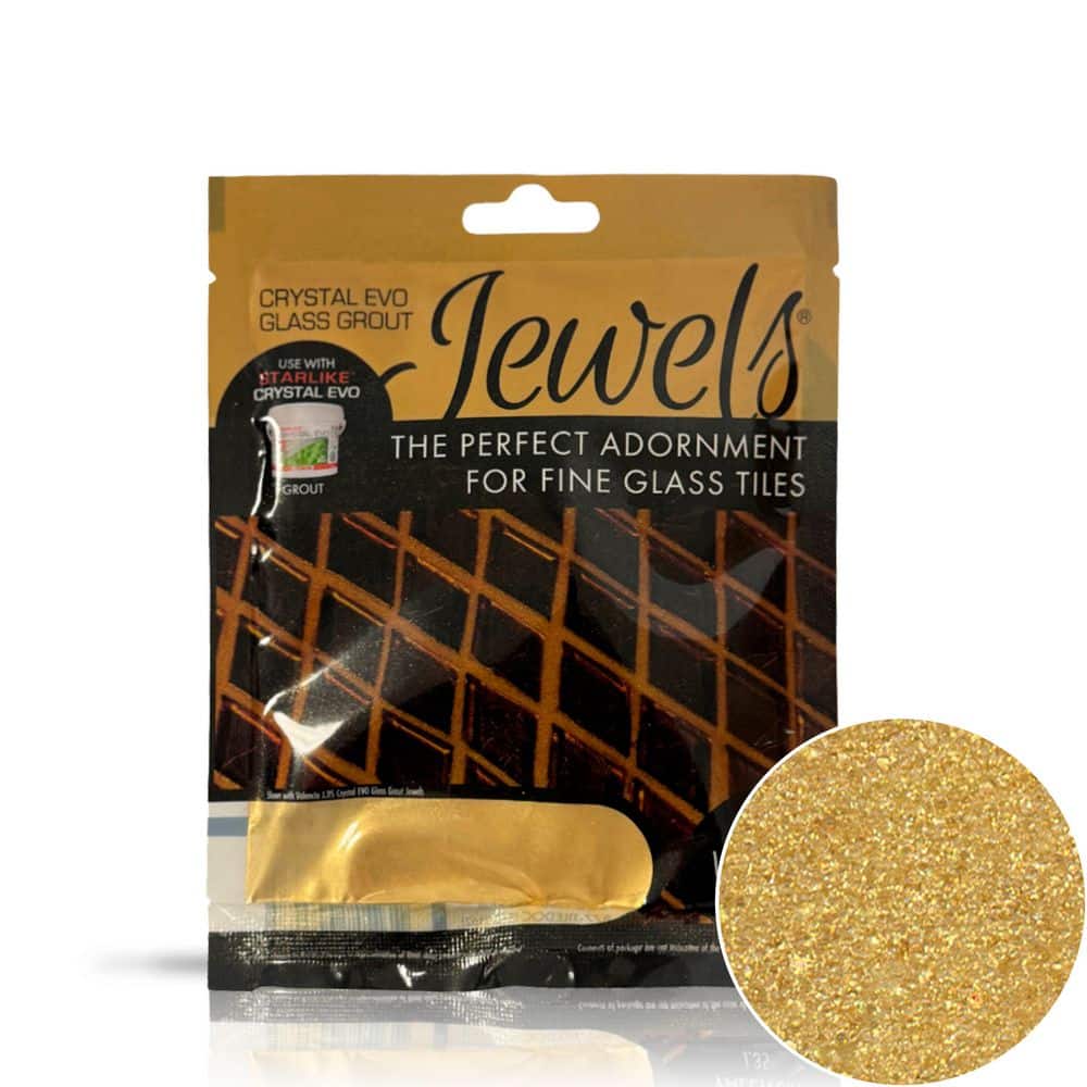 75g Crystal Glass Grout Jewels Valencia (1-Pack) - Hercitys