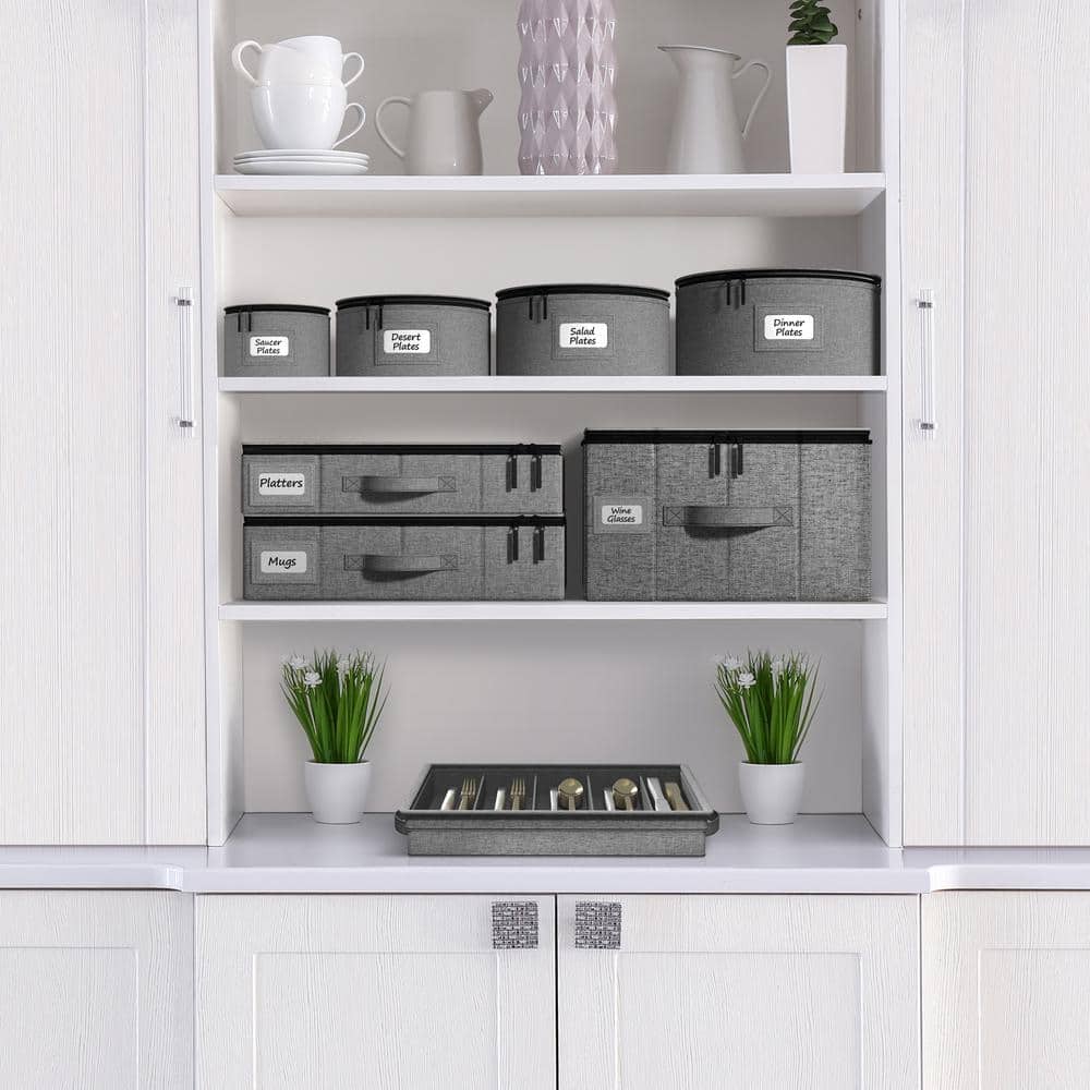 Dinnerware Storage Set (Gray) - Hercitys