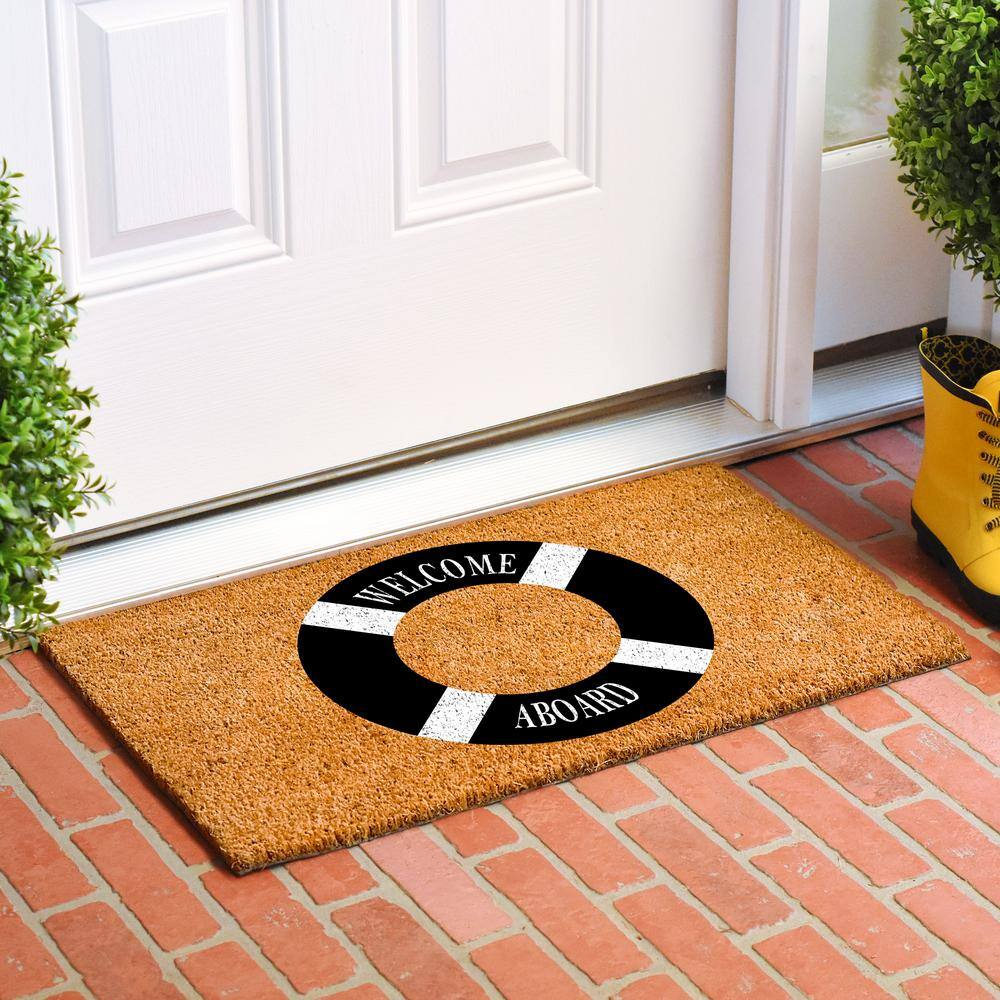 Welcome Aboard Buoy Doormat, 24″ x 36″ - Hercitys