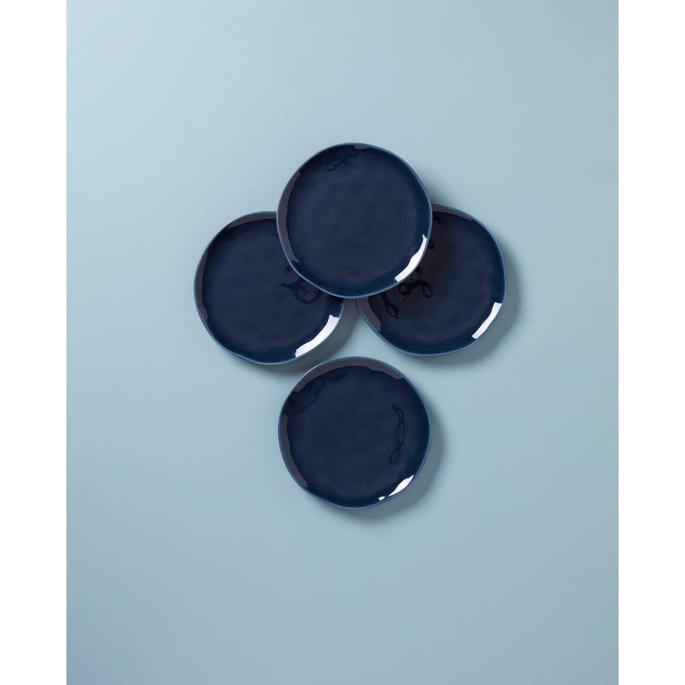 Bay Colors Blue Accent Plate (Set of4) - Hercitys