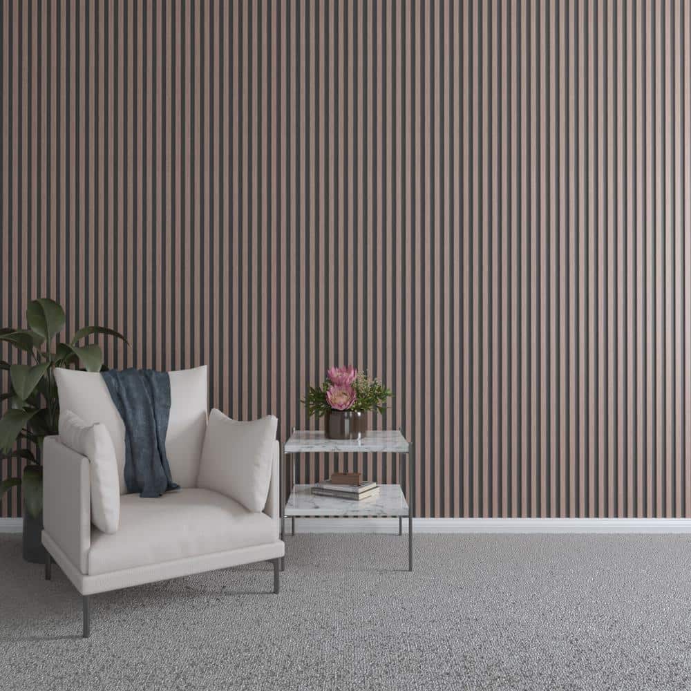 94 in. H x 1 in. W Slatwall Panels in Walnut 42-Pack - Hercitys