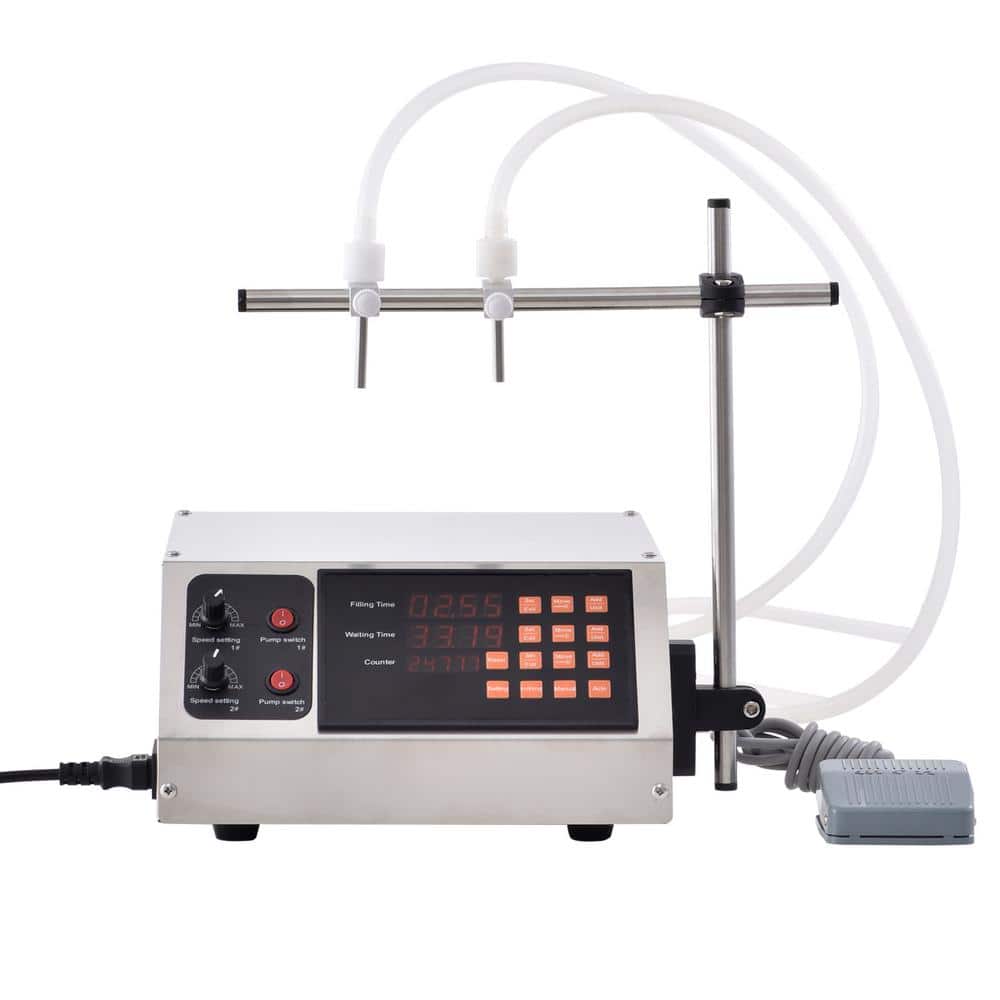 Liquid Filling Machine 30-4000ml, Automatic Double Nozzle Filler, Digital Control for Milk, Water, Wine, Soy Sauce - Hercitys