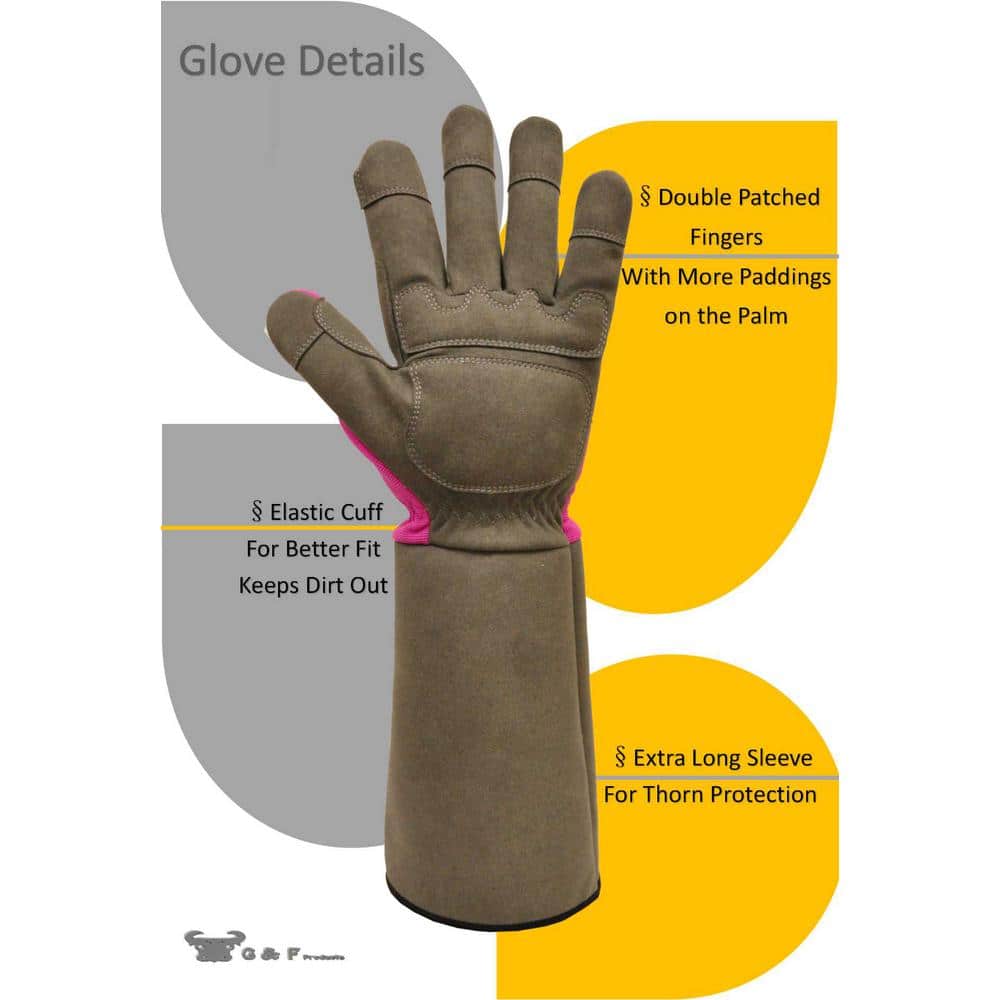 Superior Garden Rose Women’s Medium Gloves - Hercitys