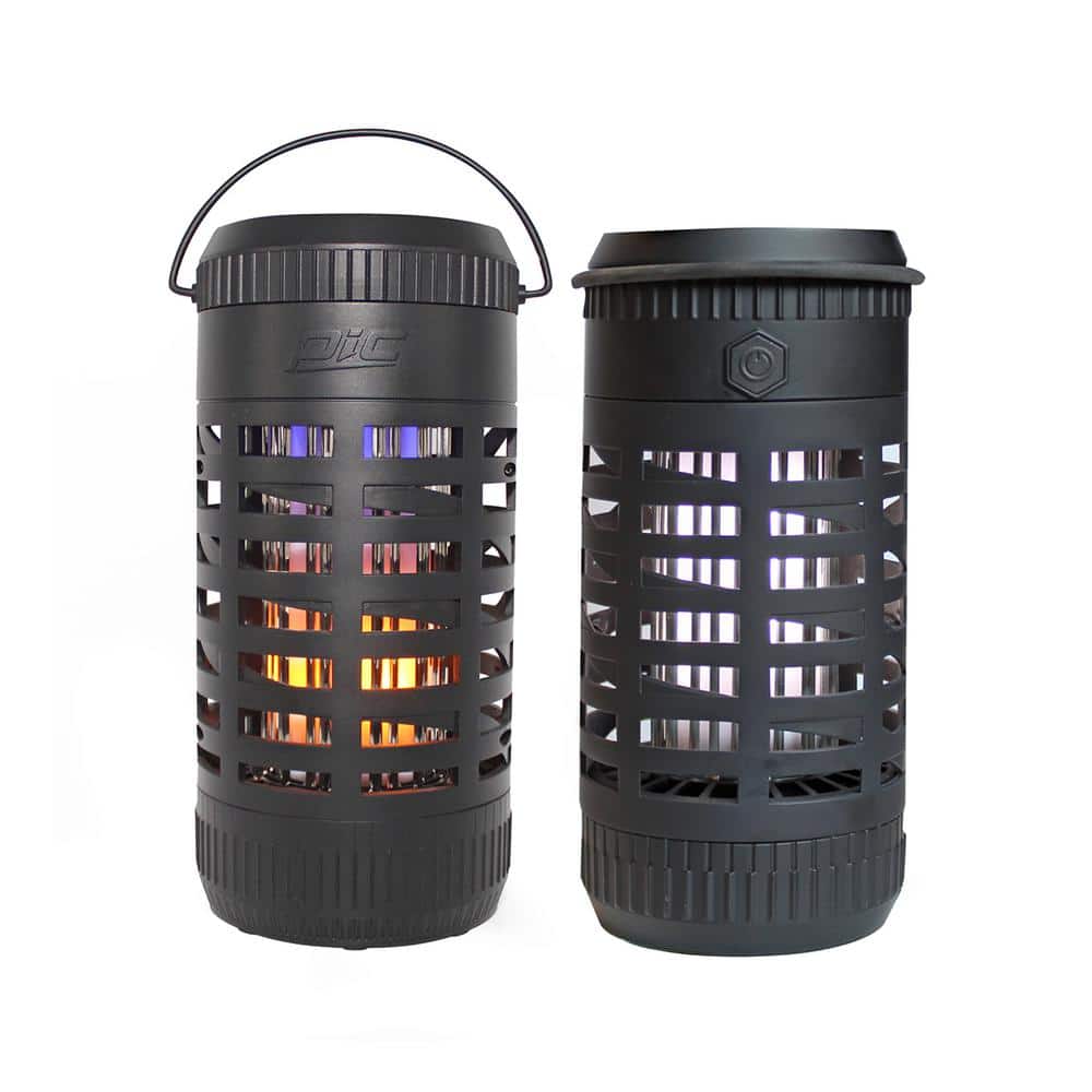 Solar Portable Insect Killer, 3-in-1 with Flickering Flame, Bug Zapper and Lantern - Hercitys