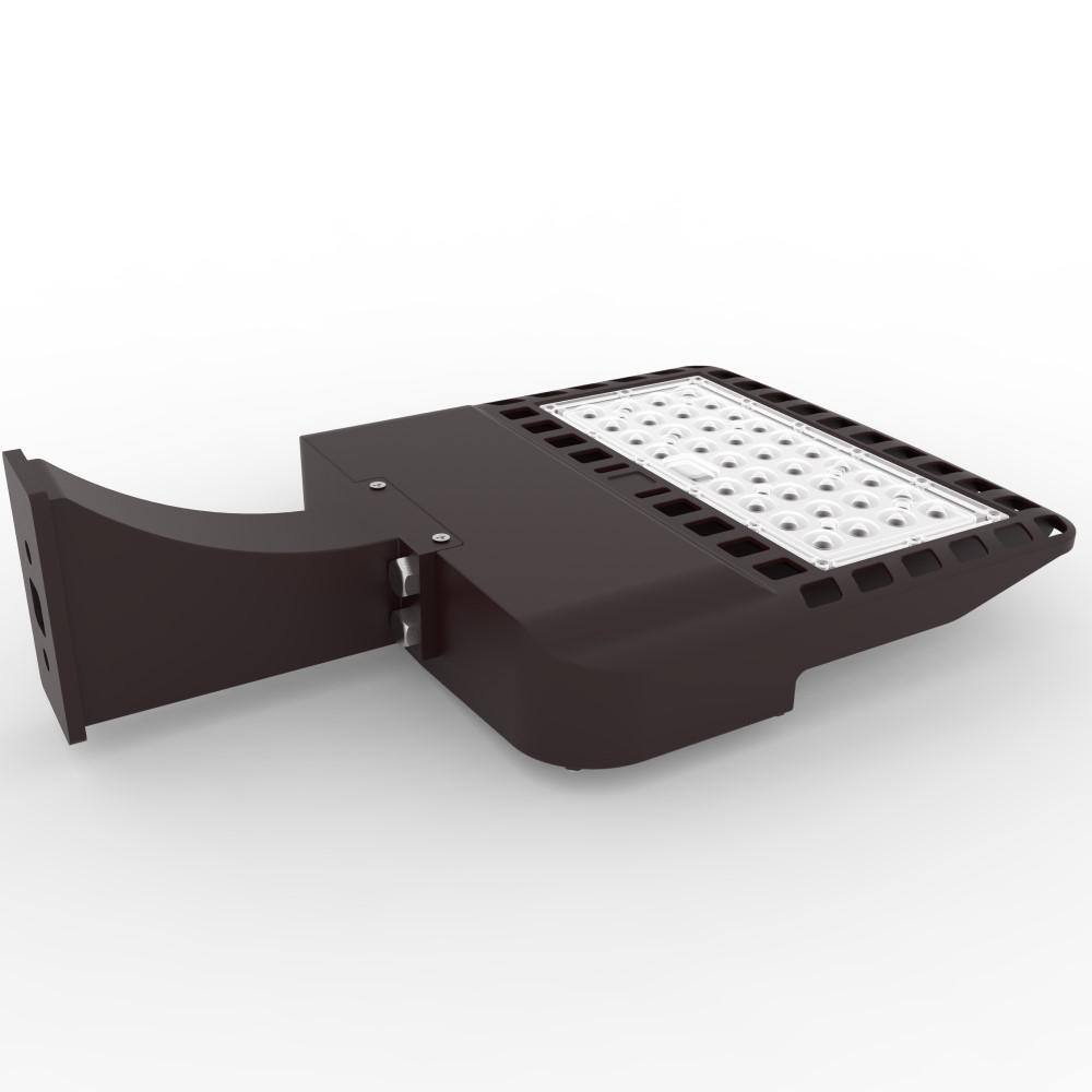 900-Watt Equivalent Integrated LED Black Outdoor Commercial Area Light with Wall Mount, 10000 Lumens - Hercitys