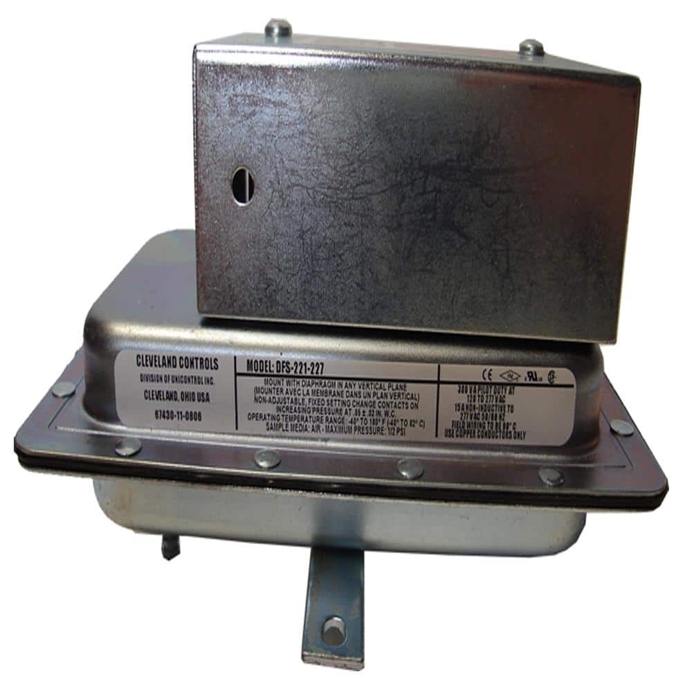 6.5 in. x 6.5 in. Activating Pressure Switch Duct Booster Steel Fan - Hercitys