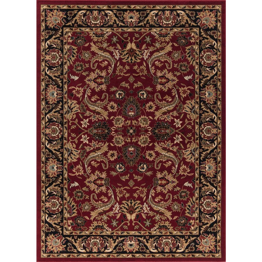 Ankara Sultanabad Red 5 ft. x 7 ft. Area Rug - Hercitys