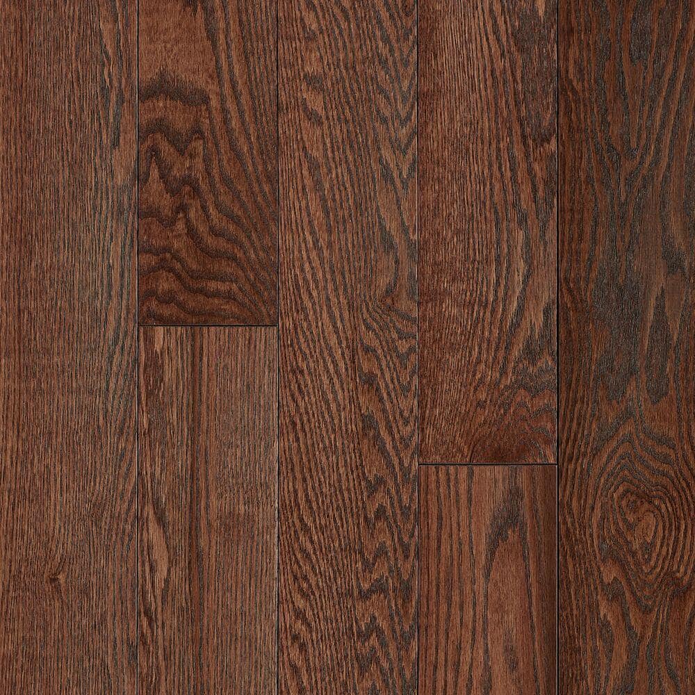 American Vintage Wildly Cherry Red Oak 3/4 in. T x 5 in. W Wire Brushed Solid Hardwood Flooring (23.5 sq.ft./ctn) - Hercitys